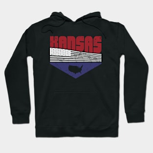 Retro Vintage Kansas USA Hoodie